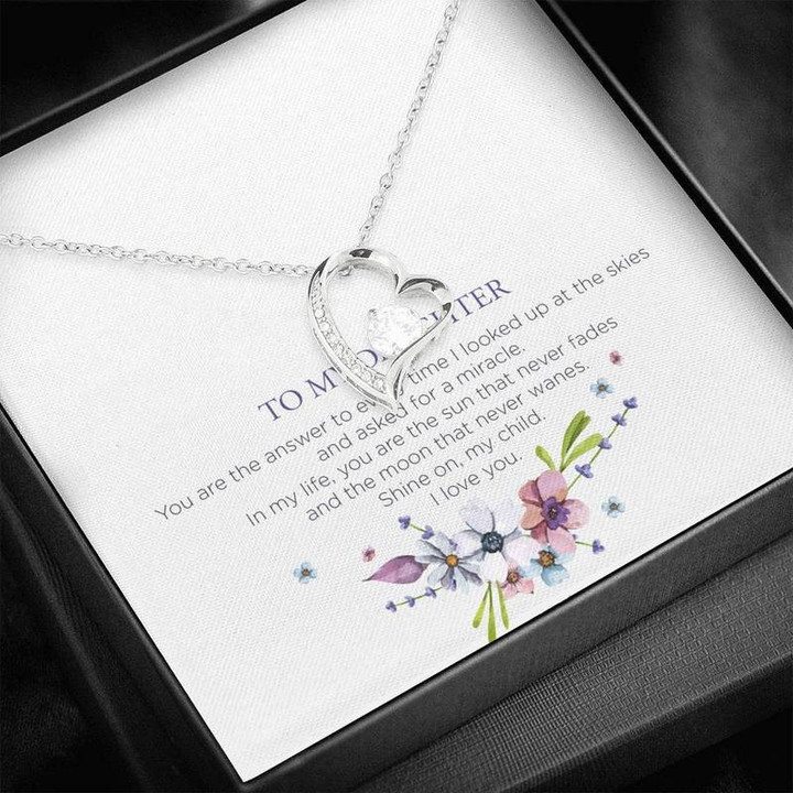 To Our Daughter Heart Necklace SO0013 Necklace Gold Chain, Best Gift Idea, Christmas gifts, Birthday gift