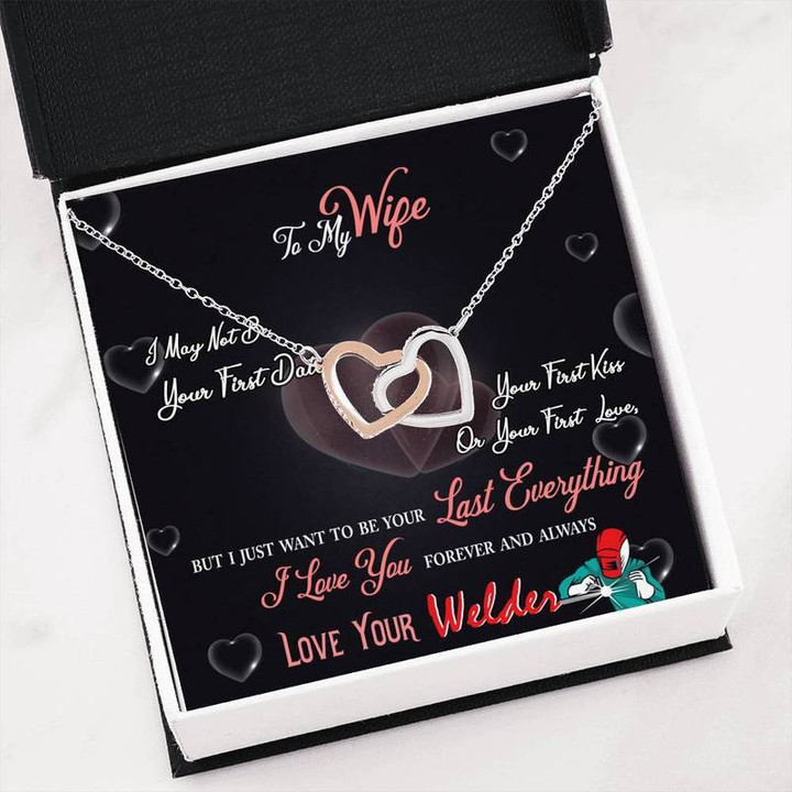 Welders Wife Necklace - Welder Wife Gifts - Welders Necklace - I Love My Welder - Proud Welders Wife Jewelry Gift for Christmas, Gift idea for family,Jewelry Made in US