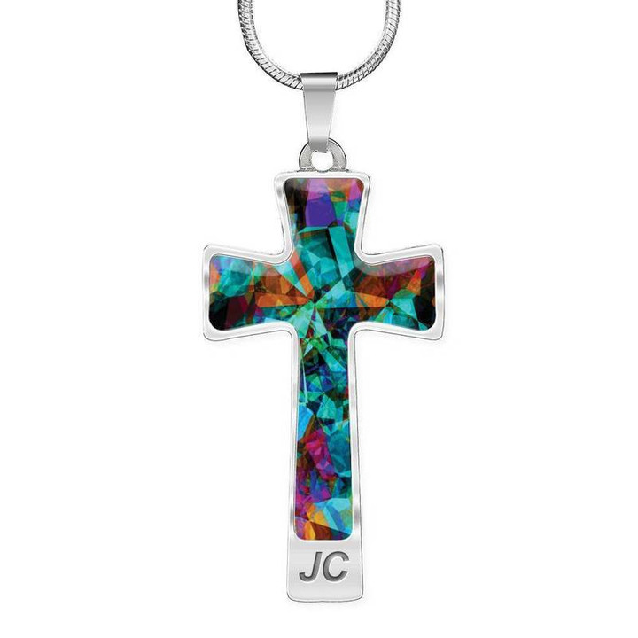 Beautiful Colorful Luxury Cross Necklace