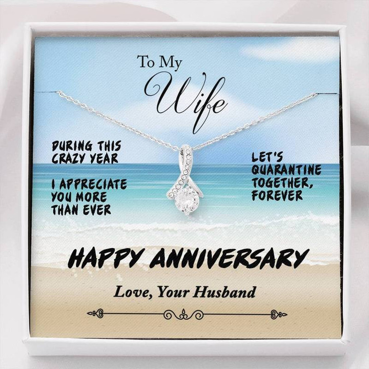 To My Wife I Appreciate You More Than Ever Alluring Beauty Necklace
