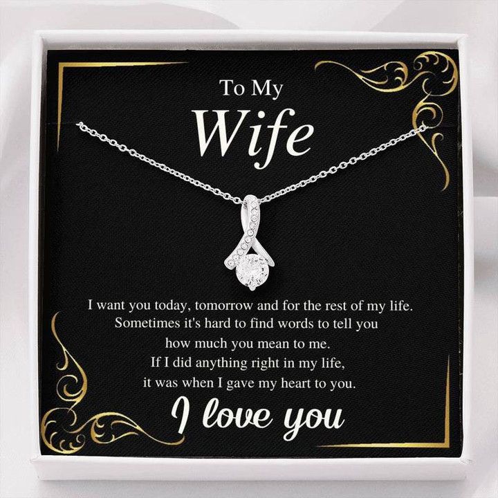 To My Wife Alluring Love Necklace