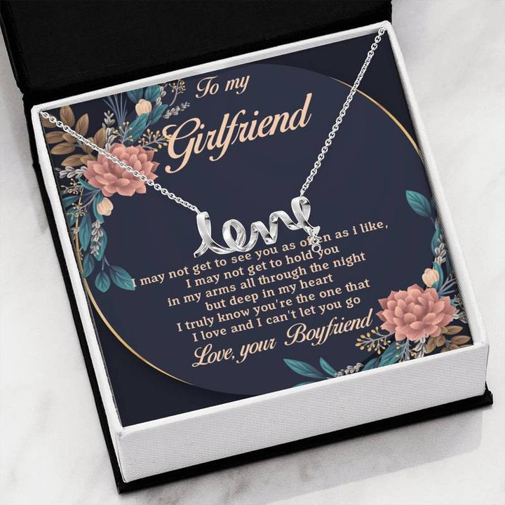 TO MY GIRLFRIEND - NECKLACE GIFT BOX G02 Gift for Christmas, Gift idea for family,Jewelry Made in US