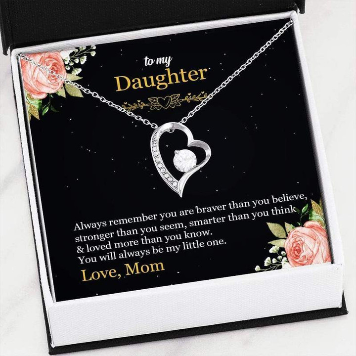Daughter Mom  - RuddyCheeks  Heart Necklace Family Gifts 0 Best Gift Idea