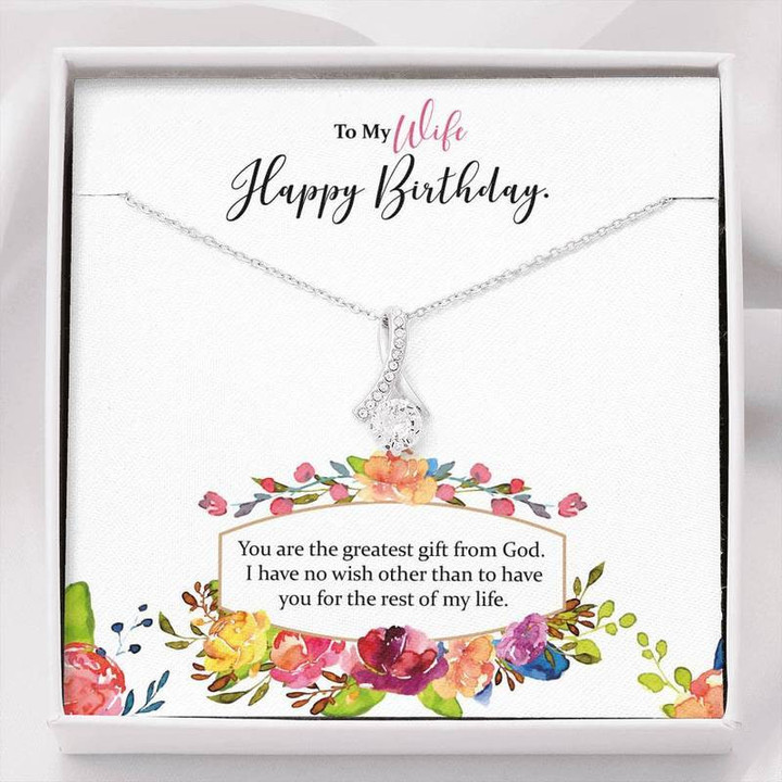 Best Birthday Gift for Wife Alluring Beauty Necklace (AD2)