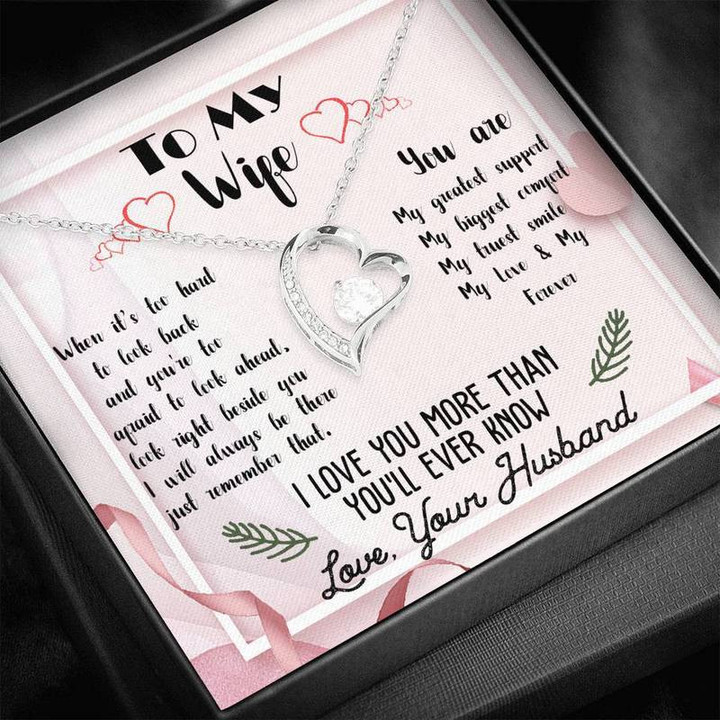 To My Wife Necklace You Are My Love My Forever Best For Anniversary, Birthday Wife Gift From Husband Necklace Gold Chain, Best Gift Idea, Christmas gifts, Birthday gift