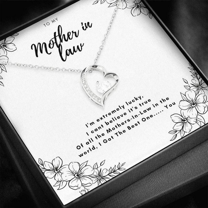 To My Mother in Law I'm extremely lucky Necklace Gold Chain, Best Gift Idea, Christmas gifts, Birthday gift