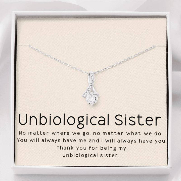 Unbiological Sister Necklace ? Soul Sister ? Sorority Sister ? Sister in Law Necklace