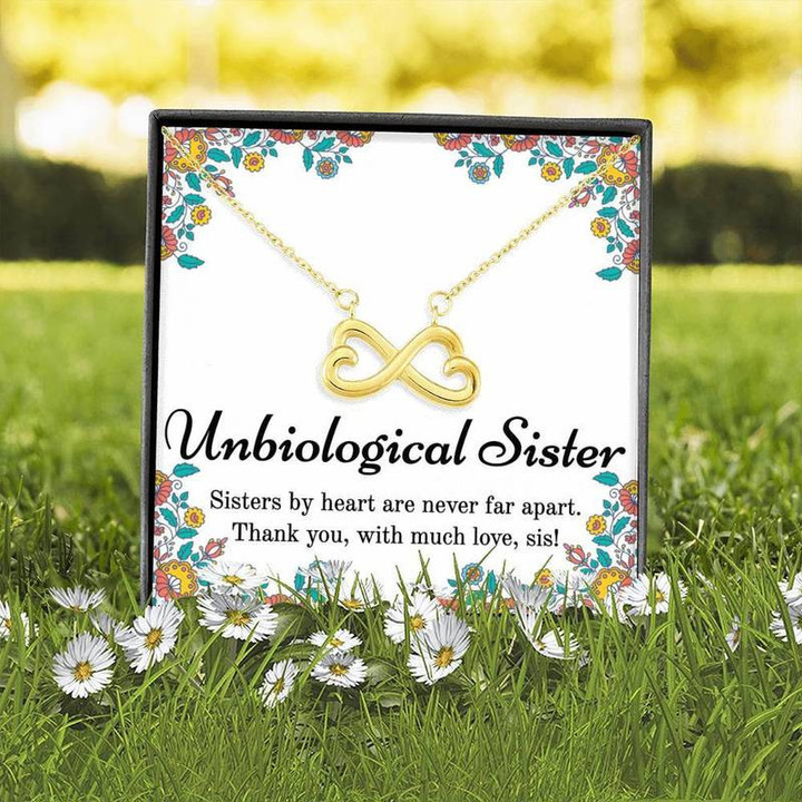 Unbiological Sister Necklace Necklace Gold Chain, Best Gift Idea, Christmas gifts, Birthday gift