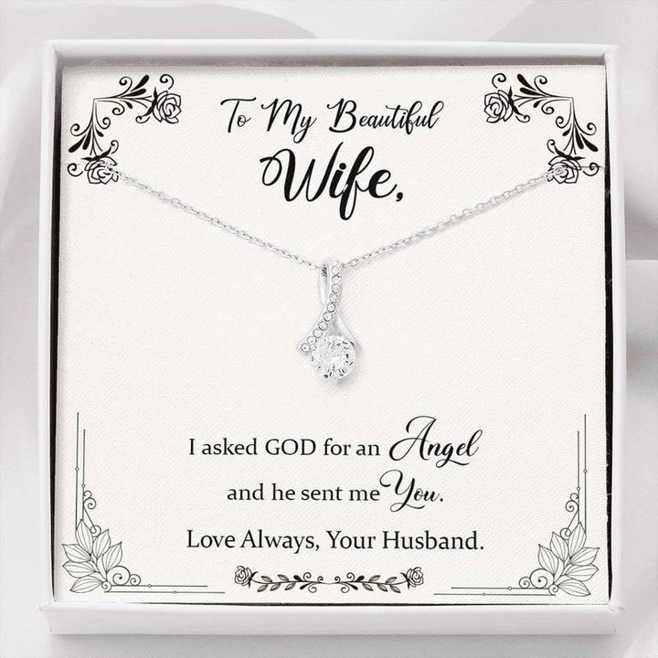 To My Wife Asked God for an Angel Necklace