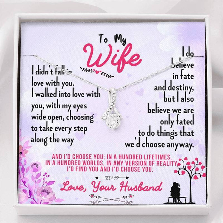 Alluring Wife Necklace To Wife I walked into love
