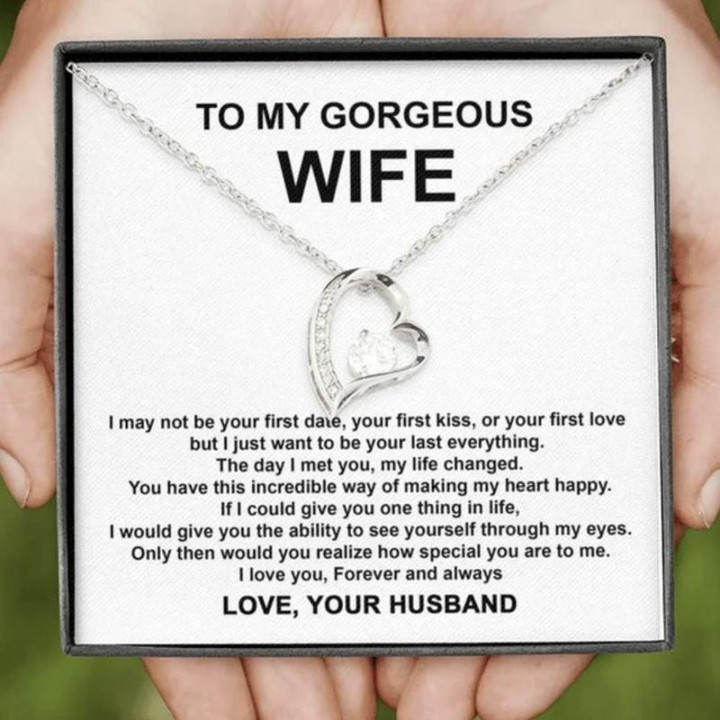 To My Gorgeous Wife How Special you are to me Necklace Gold Chain, Best Gift Idea, Christmas gifts, Birthday gift