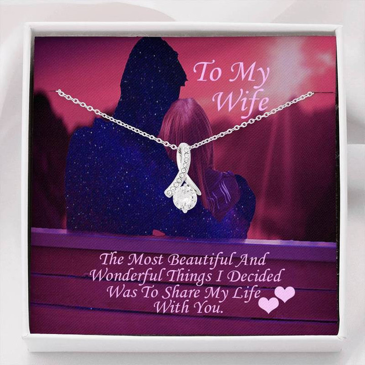 To My Wife Necklace, Husband To Wife, Gift For My Wife, Romantic Wife Gift, Wife Birthday Surprise, Wife Appreciation, Necklace For My Wife