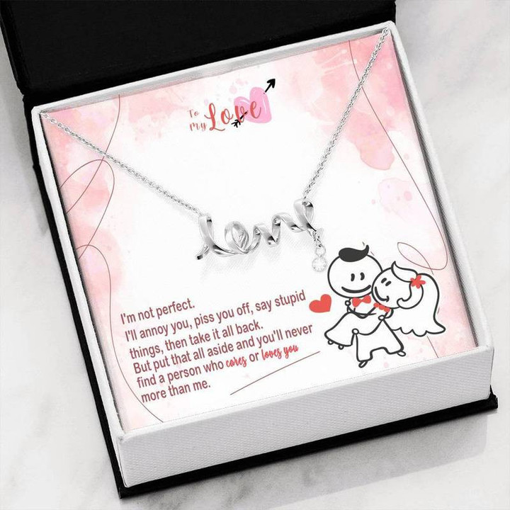 TO YOUR LOVE (wife or girlfriend) - This Necklace Makes You Look Beautiful Gift for Christmas, Gift idea for family,Jewelry Made in US
