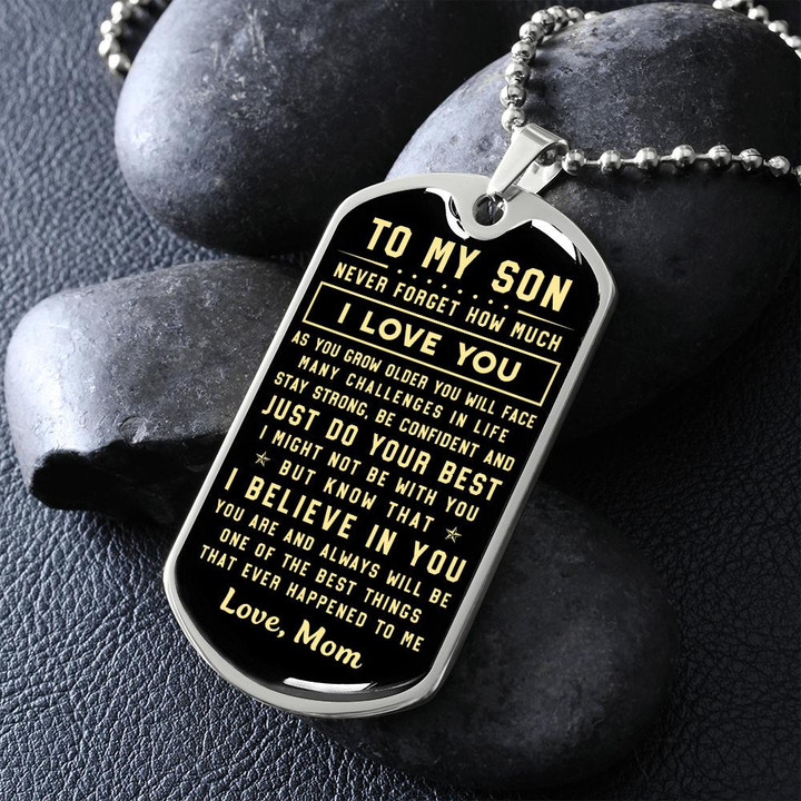 To My Son - Never Forget How Much I Love You - Love Mom To My Son Gift