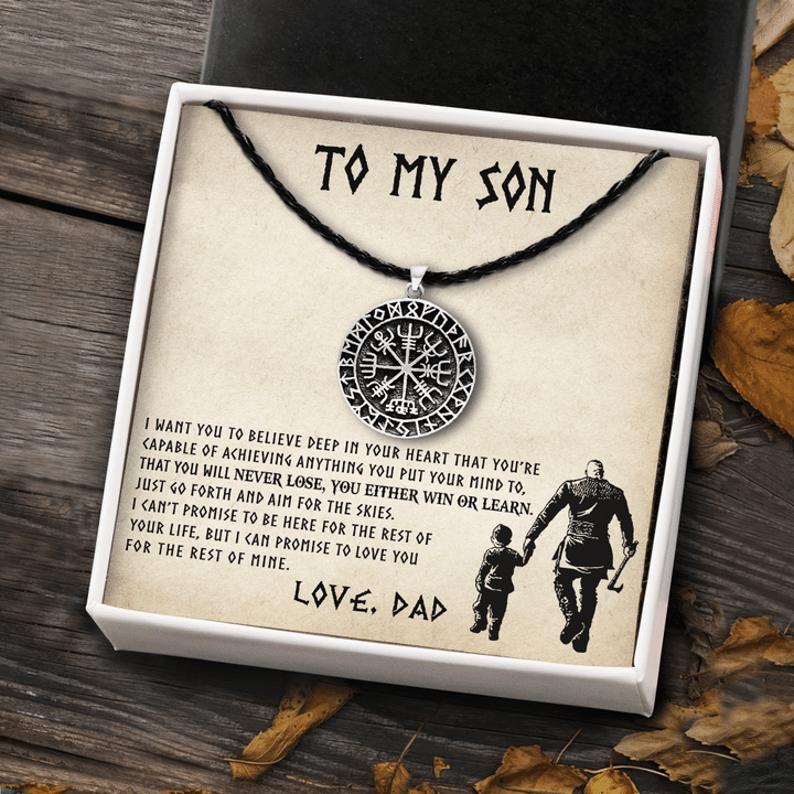 Viking Dad To Son - You Will Never Lose - Viking Compass To My Son Gift