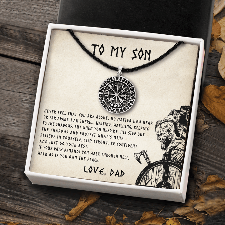 To My Son - Believe In Yourself - Viking Dad To Son Gift - Viking Compass To My Son Gift