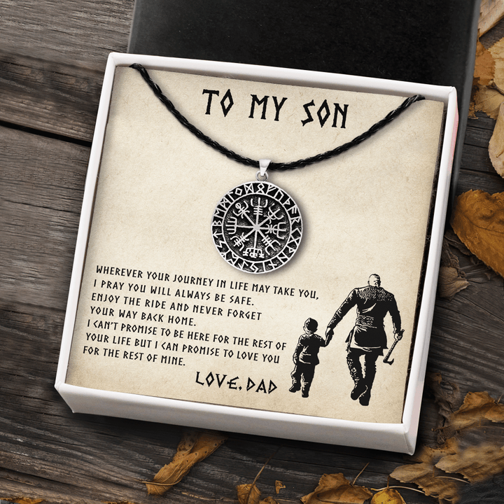 Viking Dad To Son - Wherever Your Journey in Life May Take You Viking compass