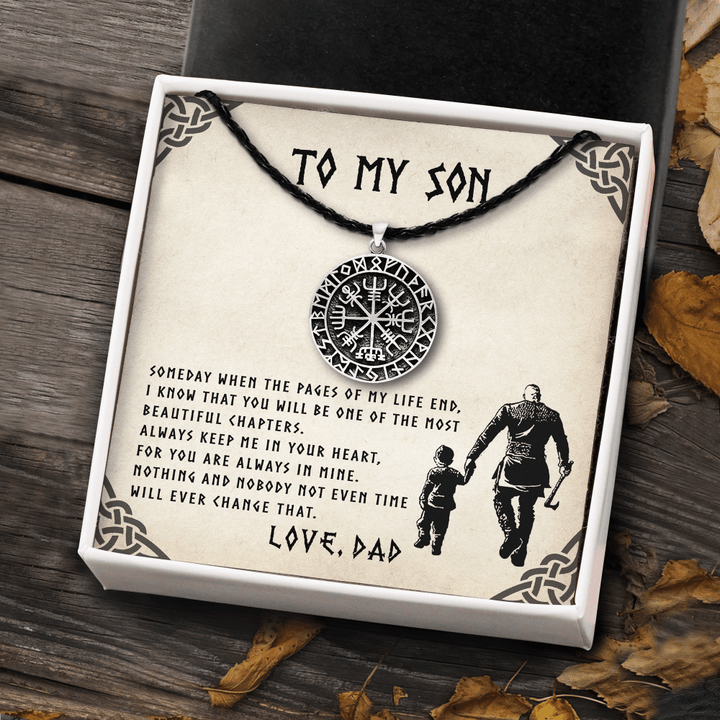 To My Son - Most Beautiful Chapters - Viking Dad To Son Gift - Viking Compass