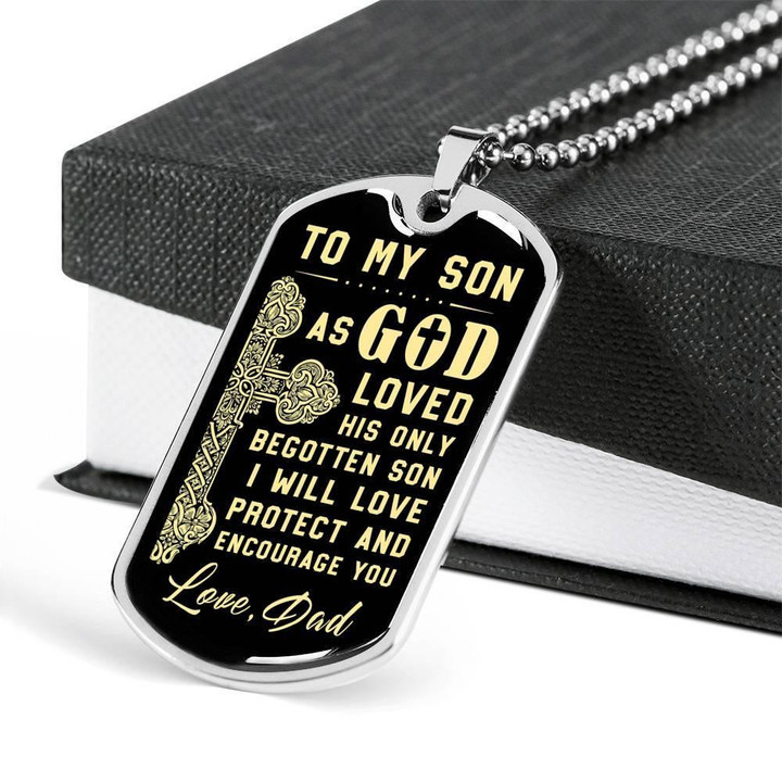 To My Son - I Will Love Protect Encourage You - Gift For Son From Dad