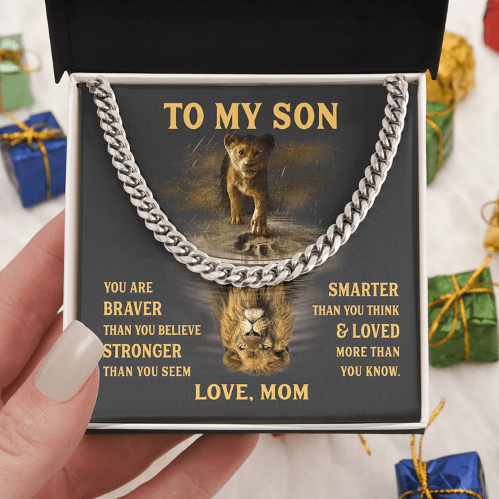 To My Son Gift From Mom - Cuban Link Chain