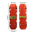 Maxsa Innovations Escaper Buddy Traction Mats, Set of 2, Orange