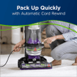 Bissell 22543 CleanView Swivel Rewind Pet Vacuum And Carpet Cleaner, Purple