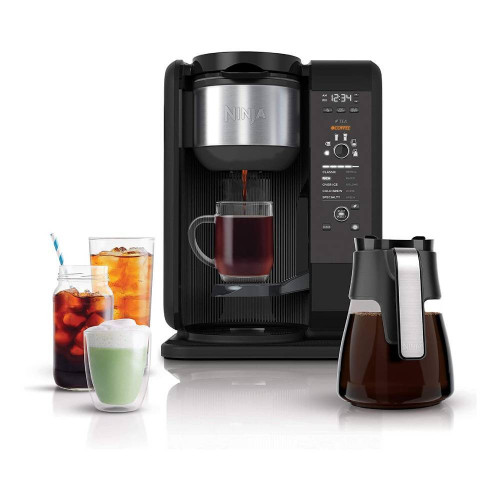 Ninja Hot & Cold Brewed System, Auto-iQ Tea and Coffee Maker With Glass Carafe