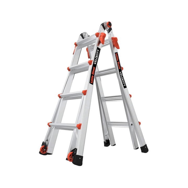 Little Giant Ladders, Velocity With Wheels, M17, 17 Ft