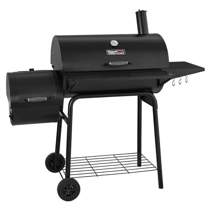 Royal Gourmet 30" BBQ Charcoal Grill And Offset Smoker-Toolcent®