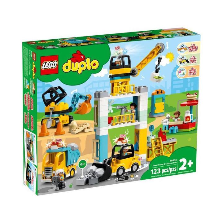 Lego Duplo Construction Tower Crane & Construction 10933 (123 Pieces)-Toolcent®