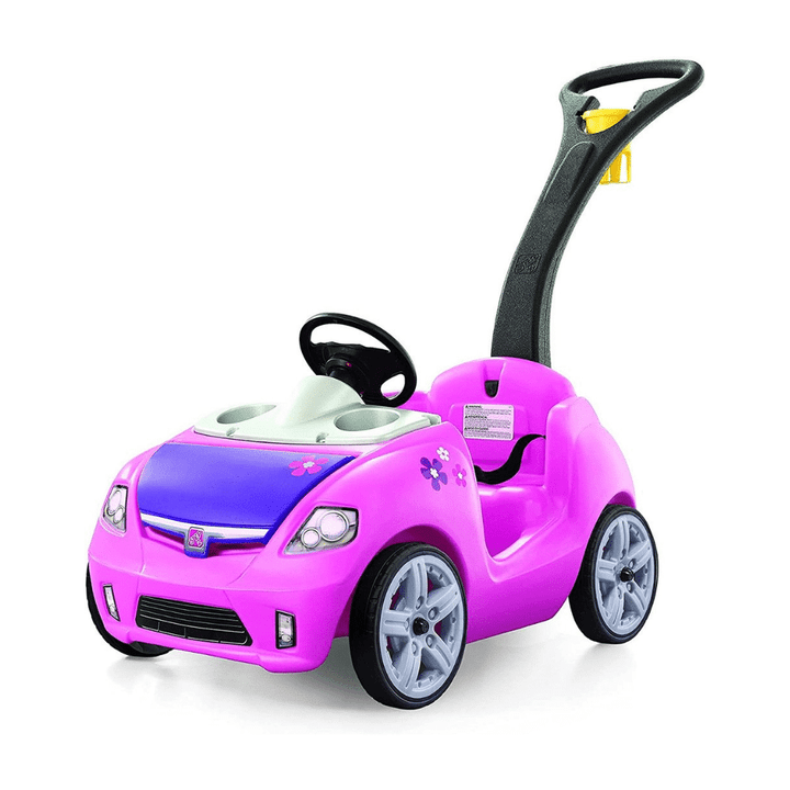 Step2 Whisper Ride II Push Car, Pink Toddler Ride On Toy