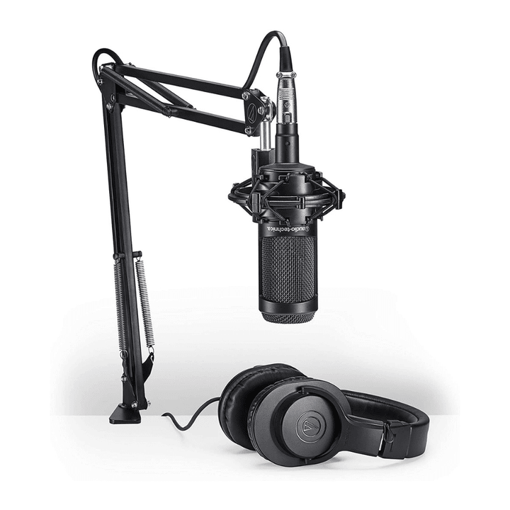 Audio-Technica AT2035PK Vocal Microphone Pack For Streaming/Podcasting, Black