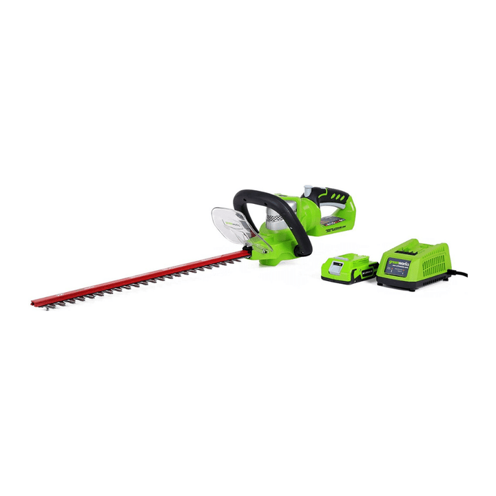 Greenworks 24V 22 inch Hedge Trimmer With 2Ah Battery and Charger, 22232