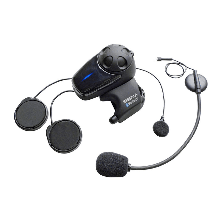 Sena SMH10-11 Motorcycle Bluetooth Headset / Intercom, Single, Black