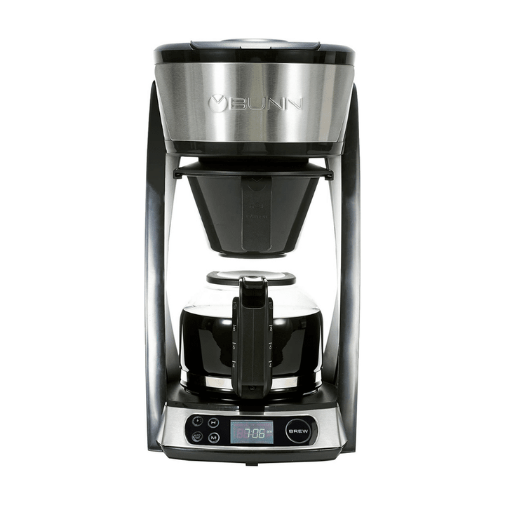 Bunn Heat N Brew Programmable Coffee Maker, 10 Cup, Stainless Steel