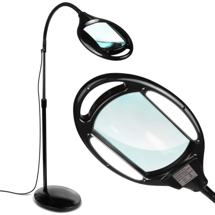 Brightech Lightview Pro, Full Page Magnifying Floor Lamp, Hands Free Magnifier
