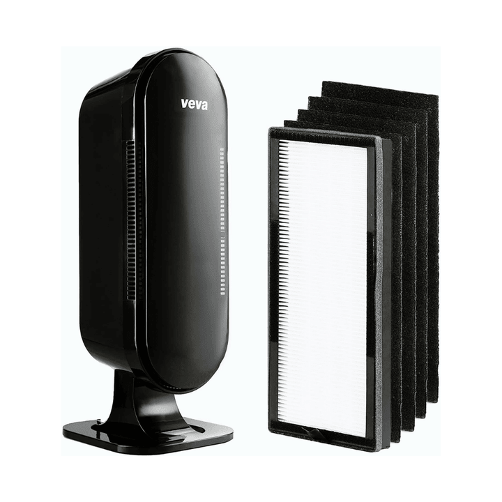 Veva 8000 Elite Pro Series Black Air Purifier, HEPA Filter, Black