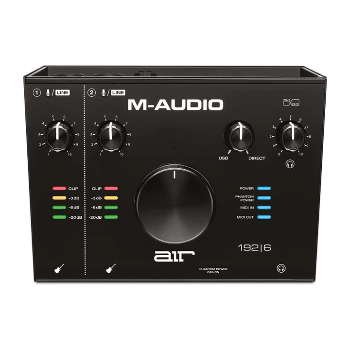 M-Audio AIR 192|6 - USB Audio Interface with 2 In and 2 Out, 2 Mic Preamps