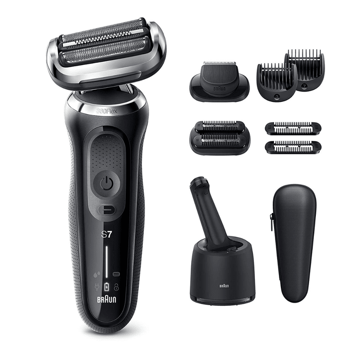 Braun Electric Razor For Men, Series 7 7085cc 360 Flex Head Electric Shaver