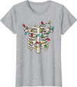 Skeleton Christmas Funny Dead Inside T-Shirt