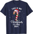 This Is My Christmas Pajama Shirt Candy Cane Kids Boys Girls T-Shirt
