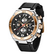BENYAR Brand Men Business Chronograph Watches 45mm Large Dial Men Quartz Wristwatch Waterproof Leather Military Clock reloj BY-5151