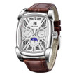 Benyar Square Men Watch Top Brand Luxury Business Waterproof Quartz Leather Sport Wrist Watch Men Clock Male Relogio Masculino BY-5153