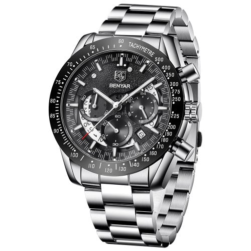 BENYAR brand men's watches multi-function waterproof automatic sports trend quartz watch calendar luminous men's watches BY-5120