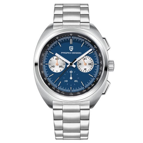 PAGANI DESIGN New Stainless Steel Bezel Men Quartz wristwatches Luxury Sapphire Glass Chronograph Japan TMI VK63 Movement Watch Men reloj hombre PD-1782
