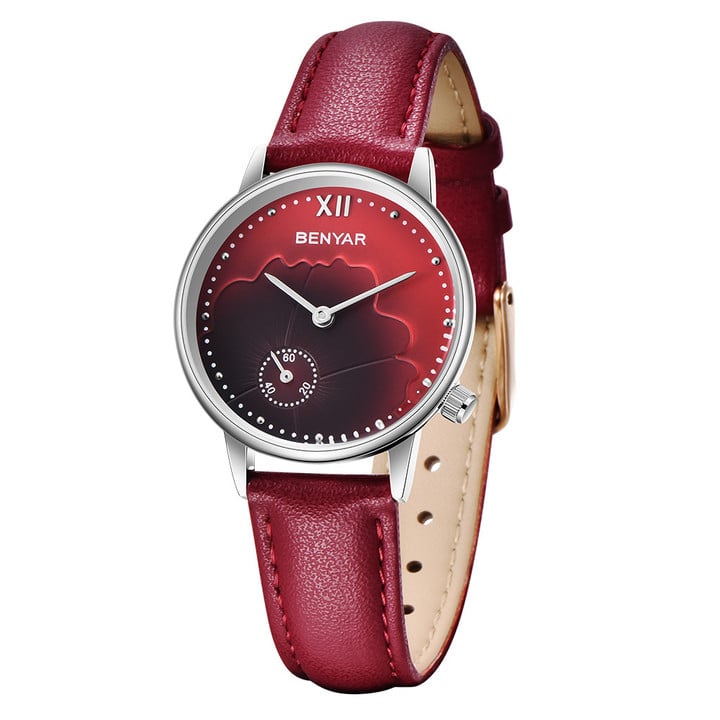 BENYAR Luxury Brand Women's Watches Quartz Leather Band Men Watch Analog Wrist Watch Ladies Dress montre femme 2019 Wholesales BY-5158