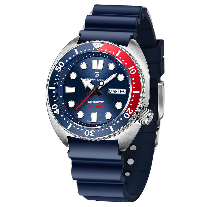 PAGANI DESIGN New Abalone Diving Men's Mechanical Wristwatch Luxury Sapphire Glass Automatic Waterproof Watch Relogio Masculino PD-1696
