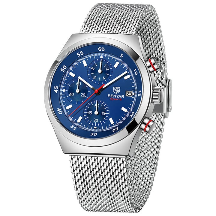 BENYAR Top Brand New Men Watches Luxury Waterproof Sport Quartz Watch Men Clock Reloj Hombre BY-5200