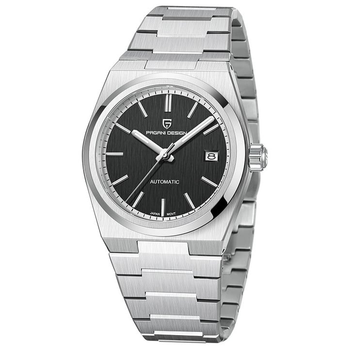 PAGANI DESIGN Men's Automatic Watches 40mm Glass AR CoateMM Stainless Steel Mechanical Wristwatches Sapphird Watches 10bar Waterproof 1753