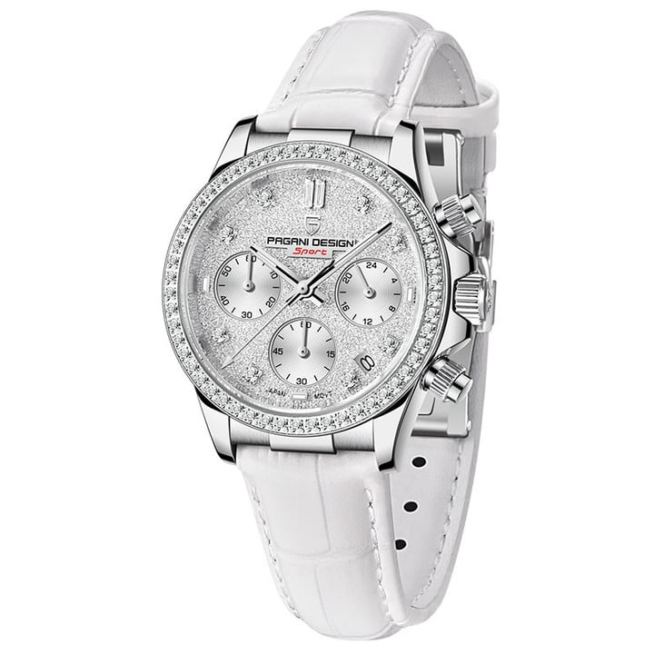 PAGANI DESIGN New Stainless Steel Bezel Men Quartz wristwatches Luxury Sapphire Glass Chronograph JAPAN TMI VD55 Watch Men reloj hombre PD-1730